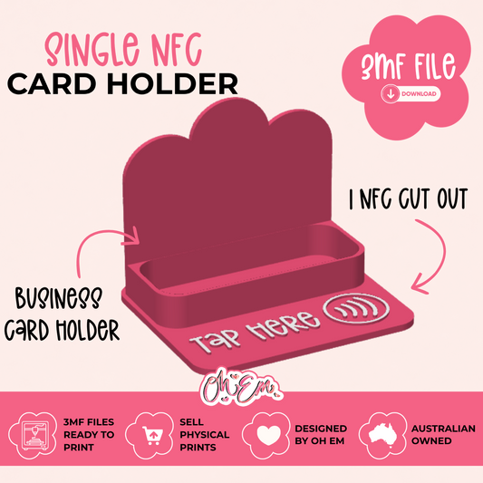3D Print File | NFC Business Card Holder