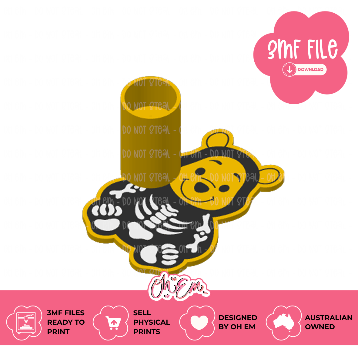 3D Print Files | Skelly Bear