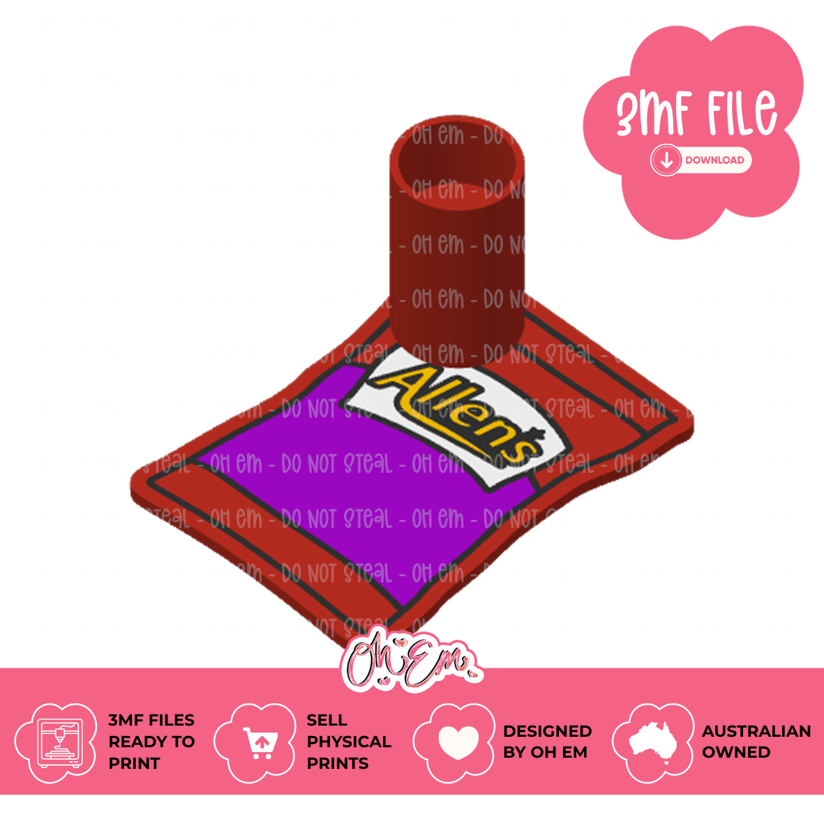 3D Print Files | Lolly Bag