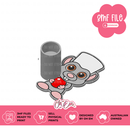 3D Print Files | Cooking Mouse