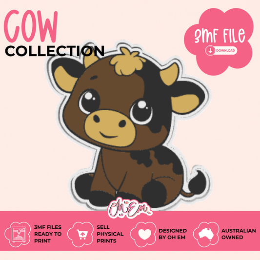 3D Print Files | Cow