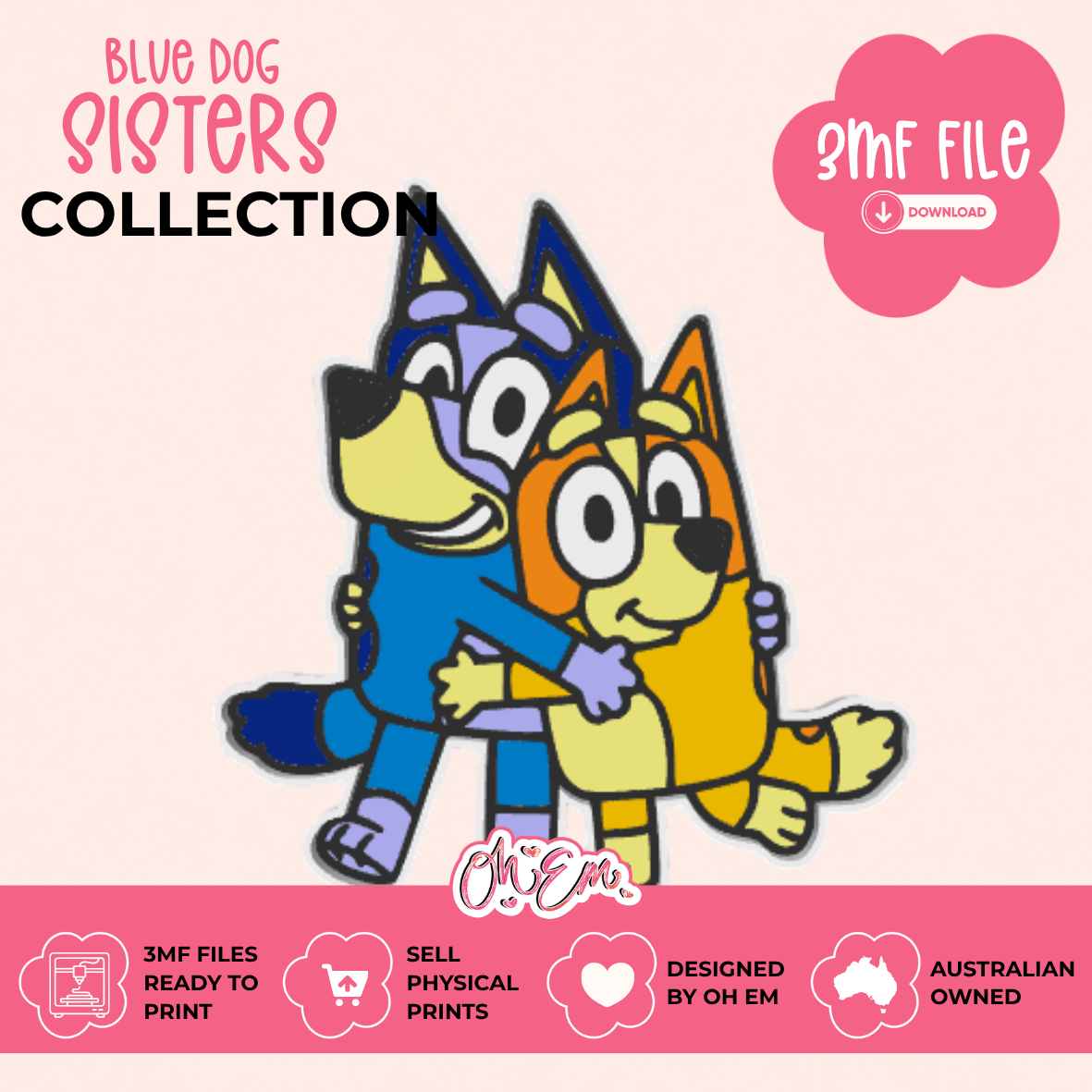 3D Print Files | Blue Dog Sisters