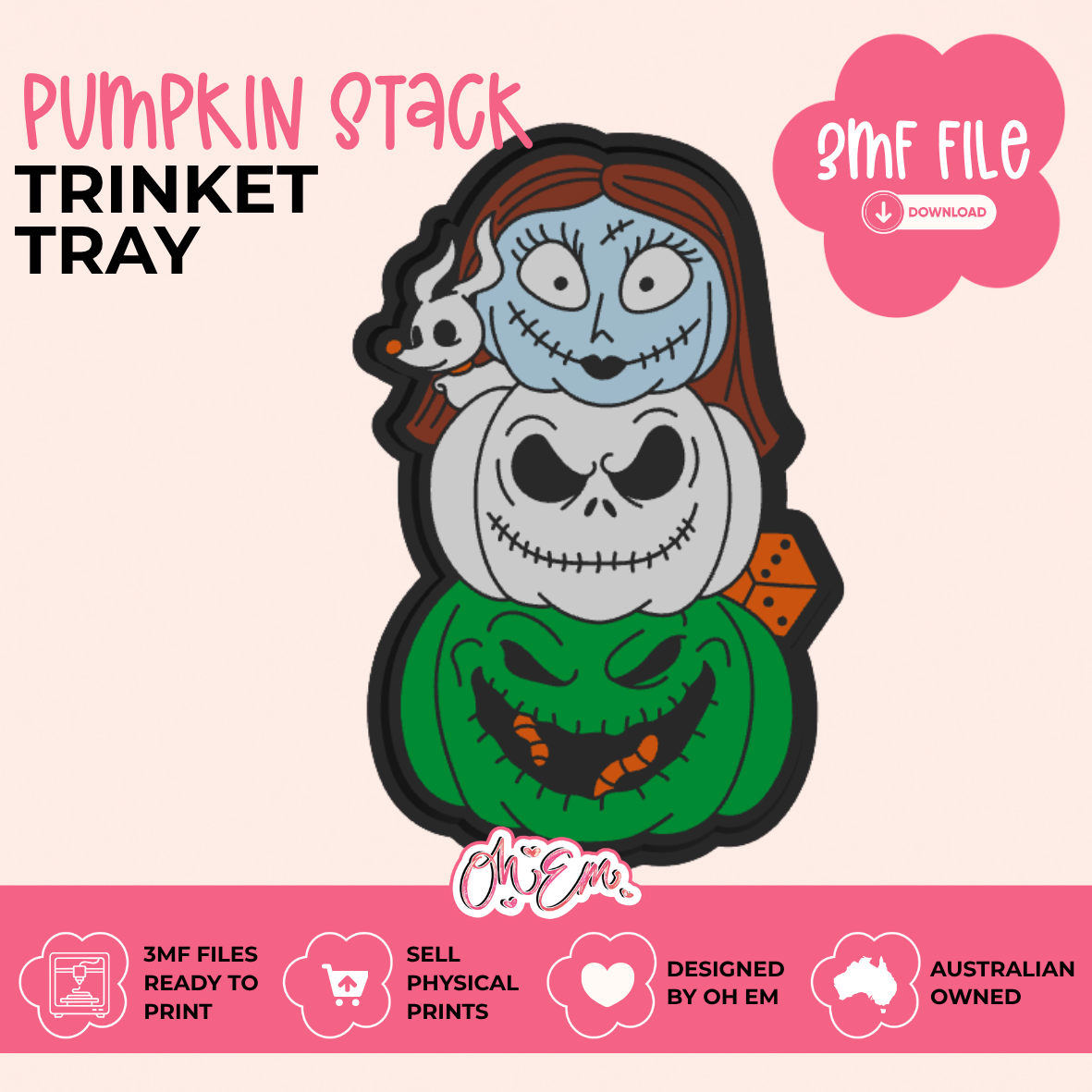 3D Print Files | Pumpkin Stack