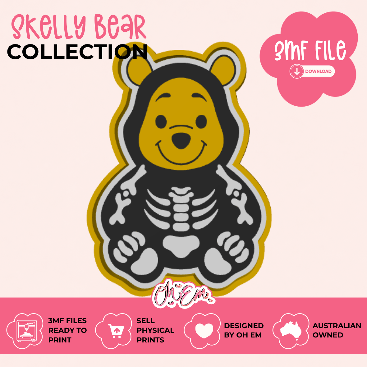 3D Print Files | Skelly Bear