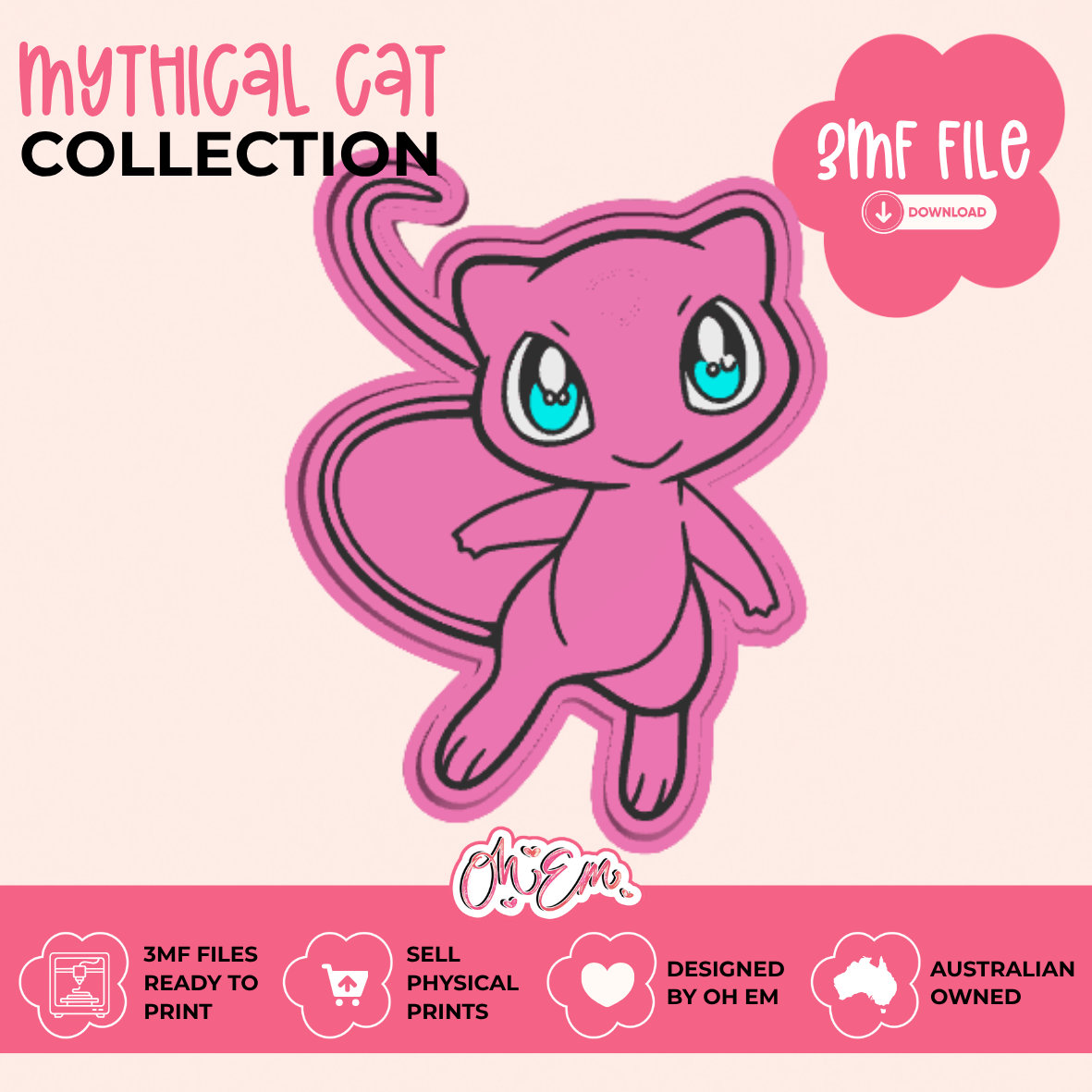 3D Print Files | Mythical Cat