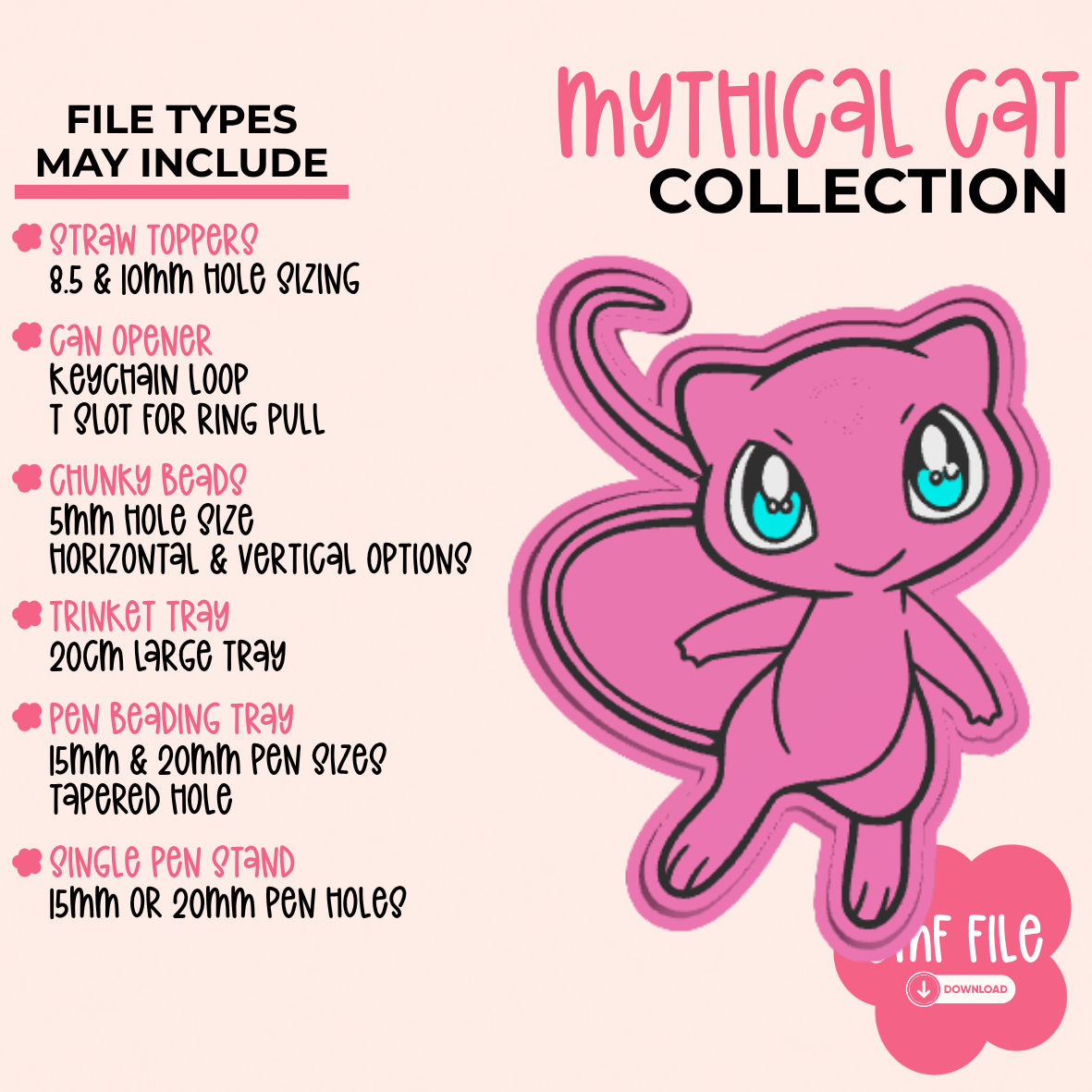 3D Print Files | Mythical Cat