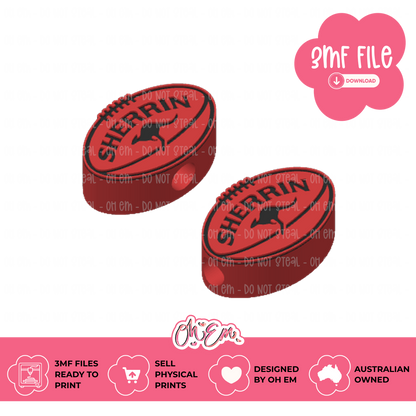 3D Print Files | Aussie Rules Ball