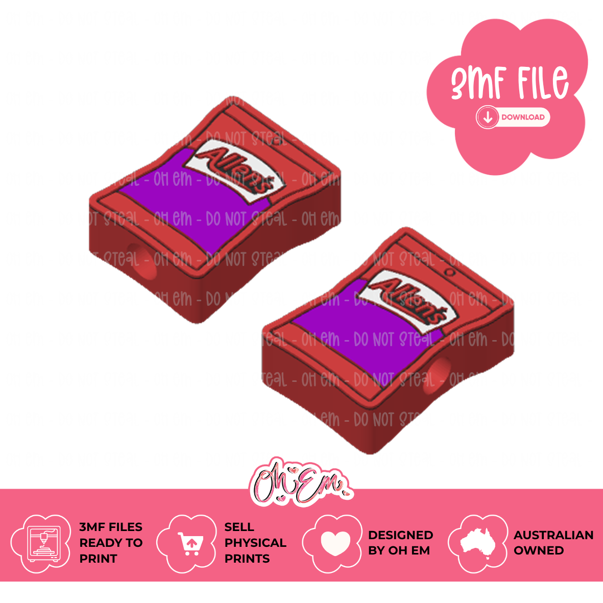 3D Print Files | Lolly Bag