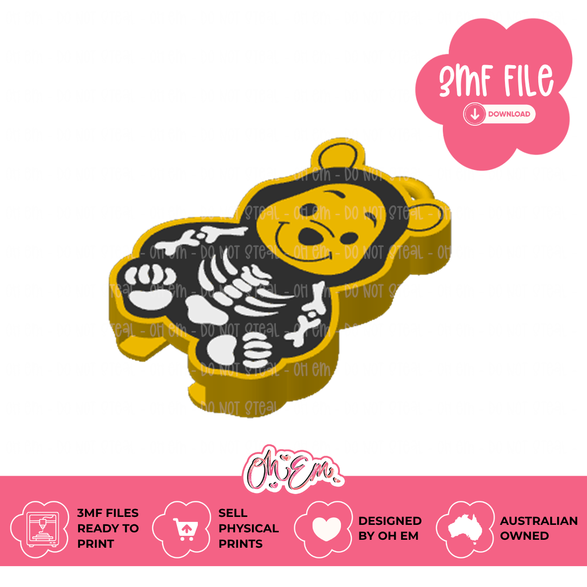 3D Print Files | Skelly Bear