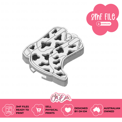 3D Print Files | Cow Print Boots
