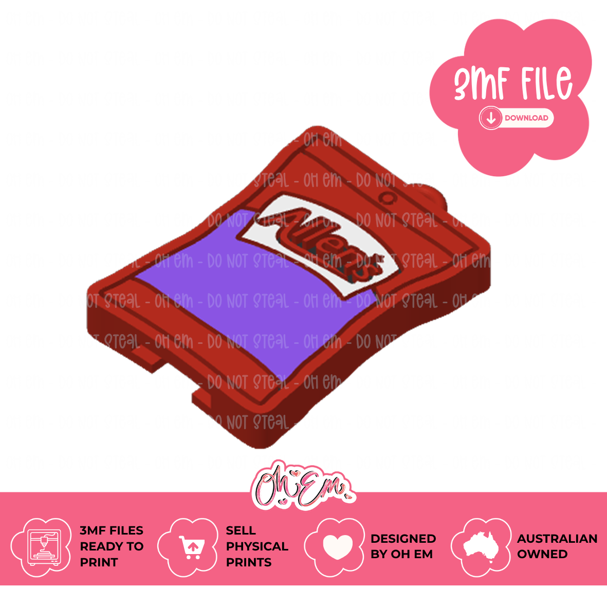 3D Print Files | Lolly Bag