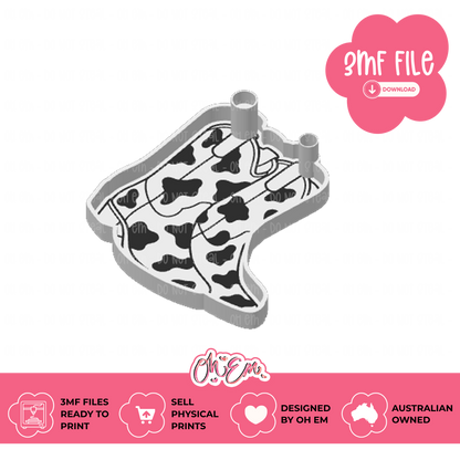 3D Print Files | Cow Print Boots