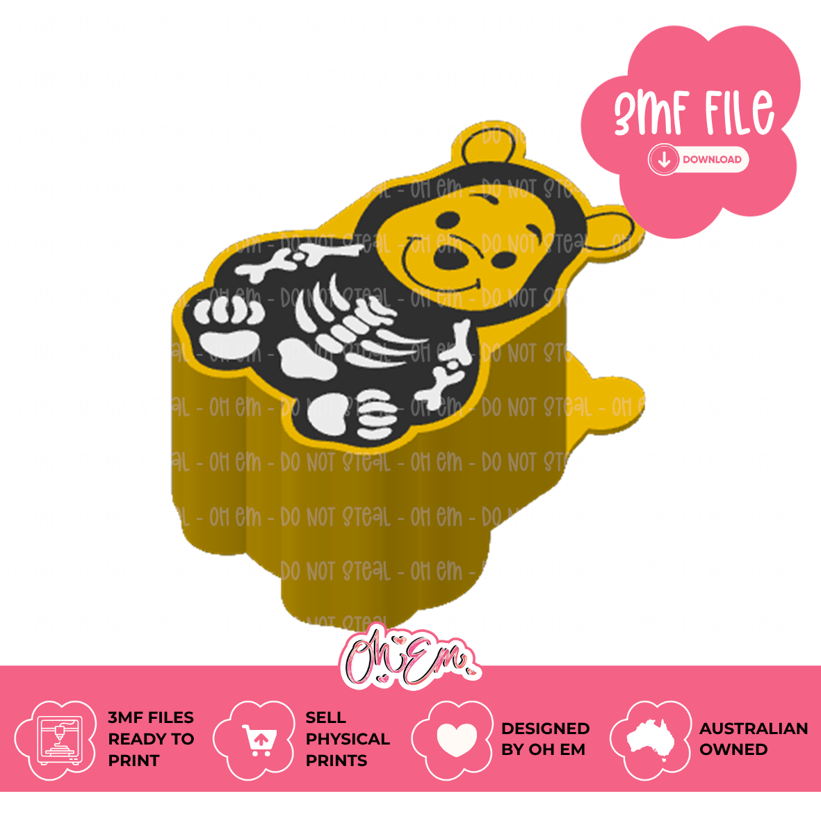 3D Print Files | Skelly Bear