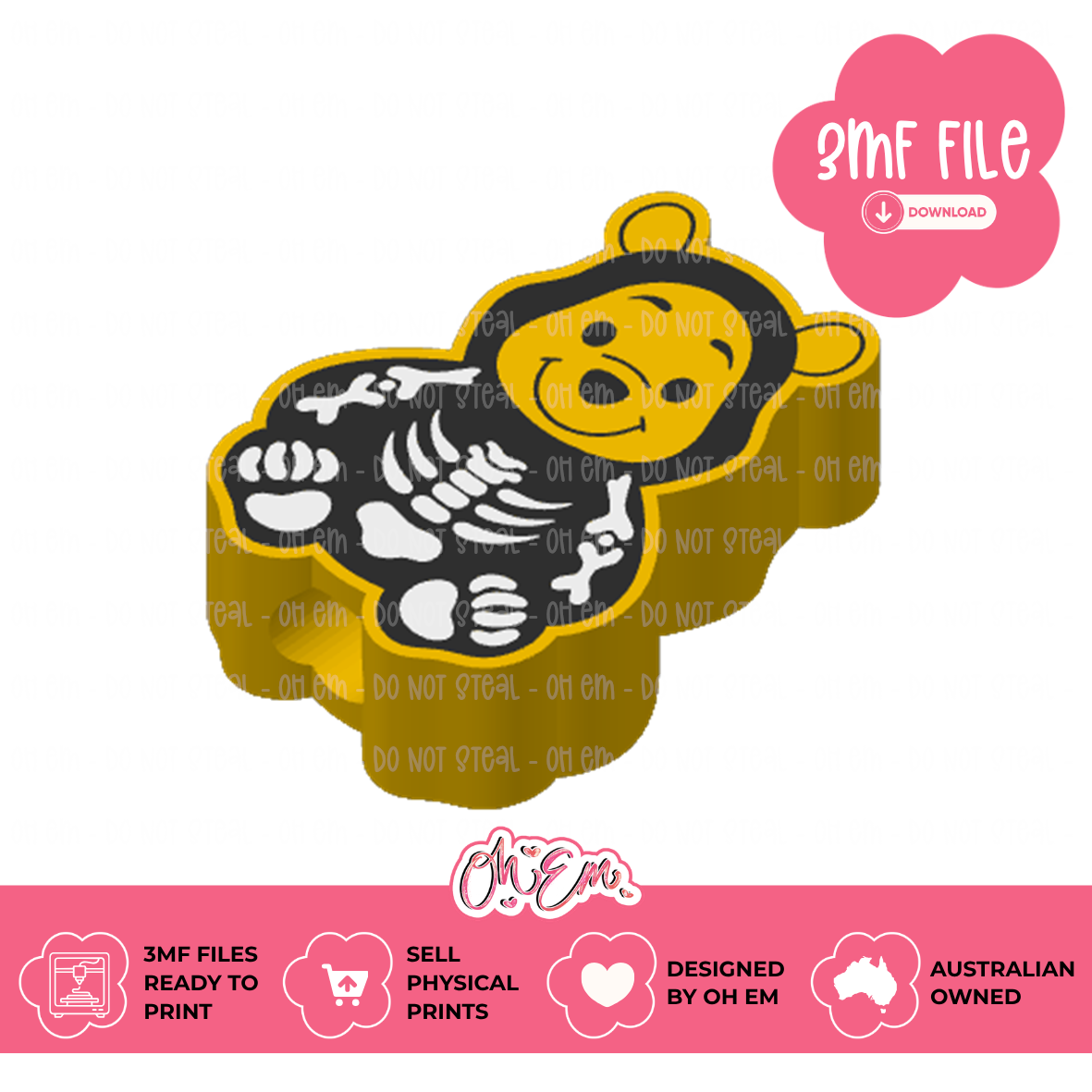 3D Print Files | Skelly Bear