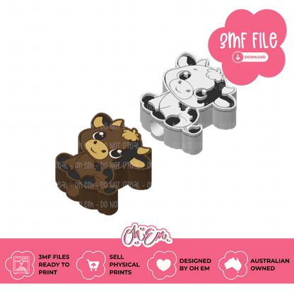 3D Print Files | Cow