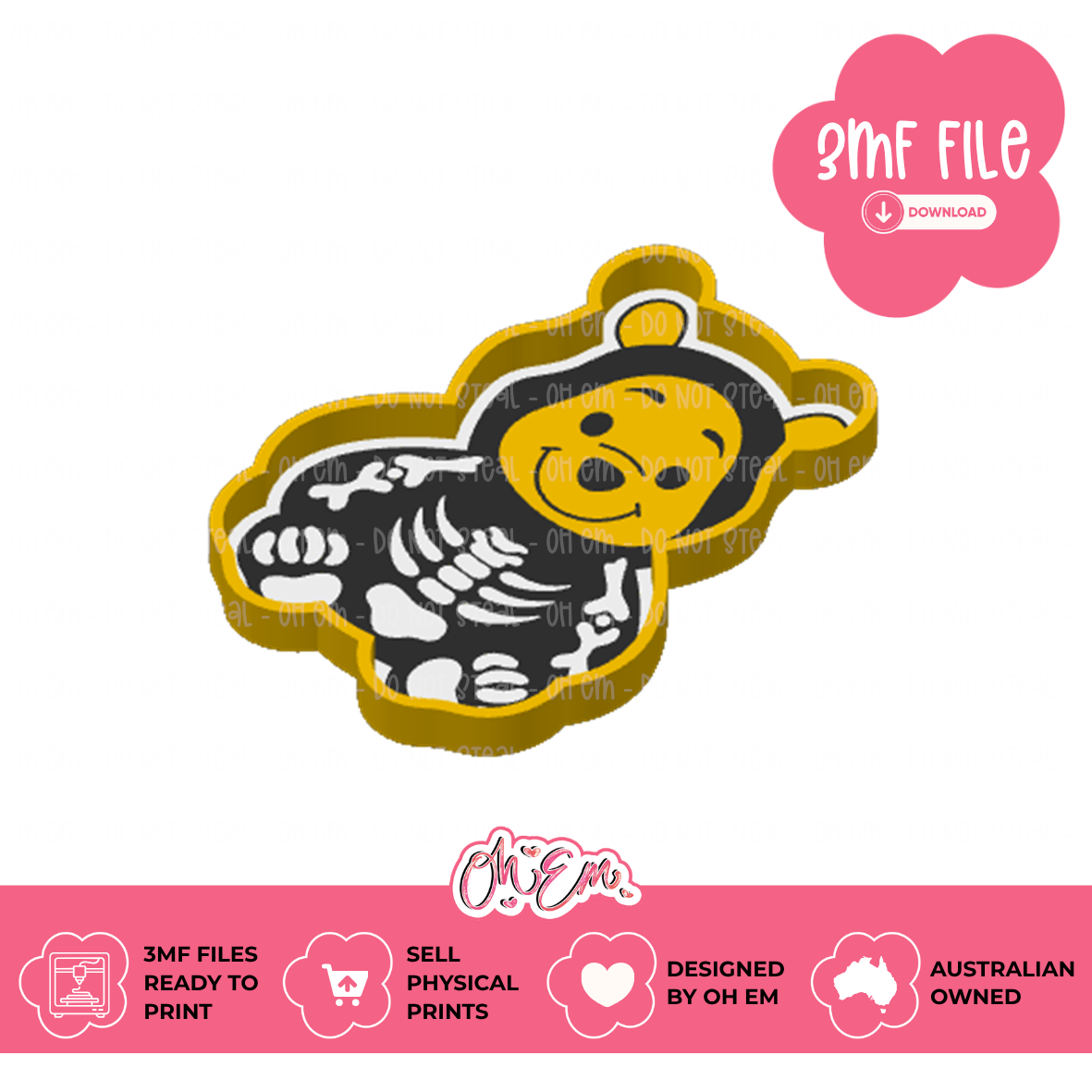 3D Print Files | Skelly Bear