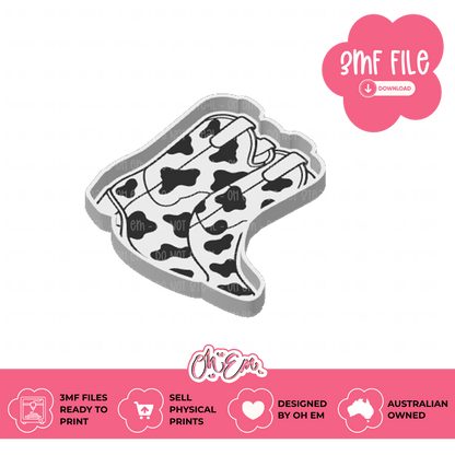 3D Print Files | Cow Print Boots