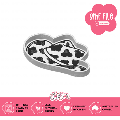 3D Print Files | Cow Print Hat